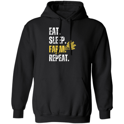 Eat Sleep Farm Repeat, Love Farm, Best Farming Lover, Farmer Gift, Rice Lover Pullover Hoodie