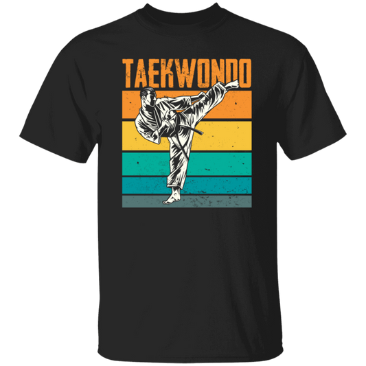 Love Taekwondo, Retro Taekwondo Gift, Love Martial Art, Korean Martial Art Vintage Unisex T-Shirt