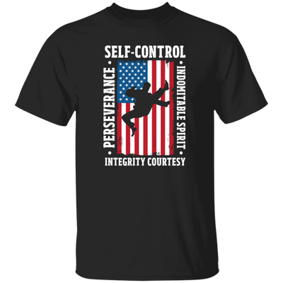 American Taekwondo, Self-Control, Perseverance, Integrity Courtesy, Indomitable Spirit Unisex T-Shirt