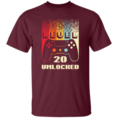 Retro 20th Birthday Gift, Level 20 Unlocked, Play Gaming Lover