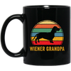 Wiener Grandpa Shirt Retro Wiener Dog