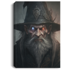 Evil Wizard With Gaunt Pale Features And Dark Eyes, Satan In The Hell, Black Hat Horror