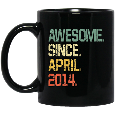 Awesome Since April 2014 Premium Black Mug