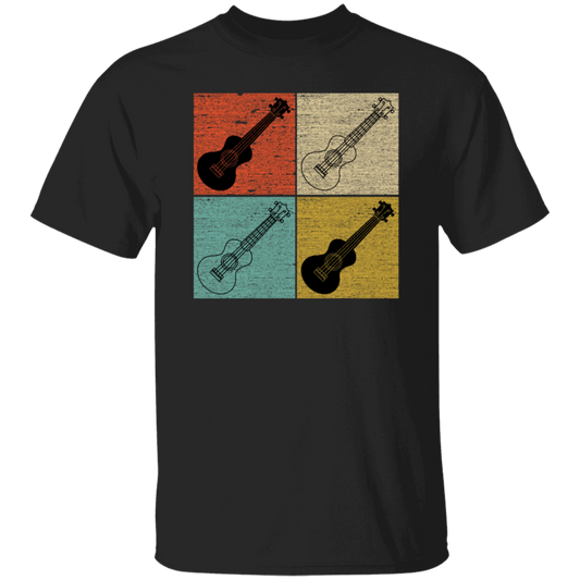 Four Ukulele Great Present For Ukulele Lover Birthday Gift Vintage Unisex T-Shirt