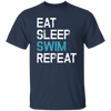 Eat Sleep Swim Repeat Swimmer, Water Sports Fitness