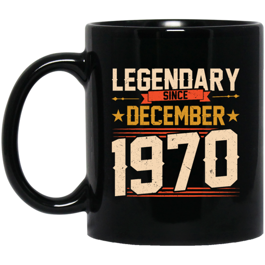 Retro Legendary Since December 1970, Awesome 50th Birthday Gift