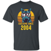 Funny Cats Awesome Since 2004 Birthday Gift Unisex T-Shirt