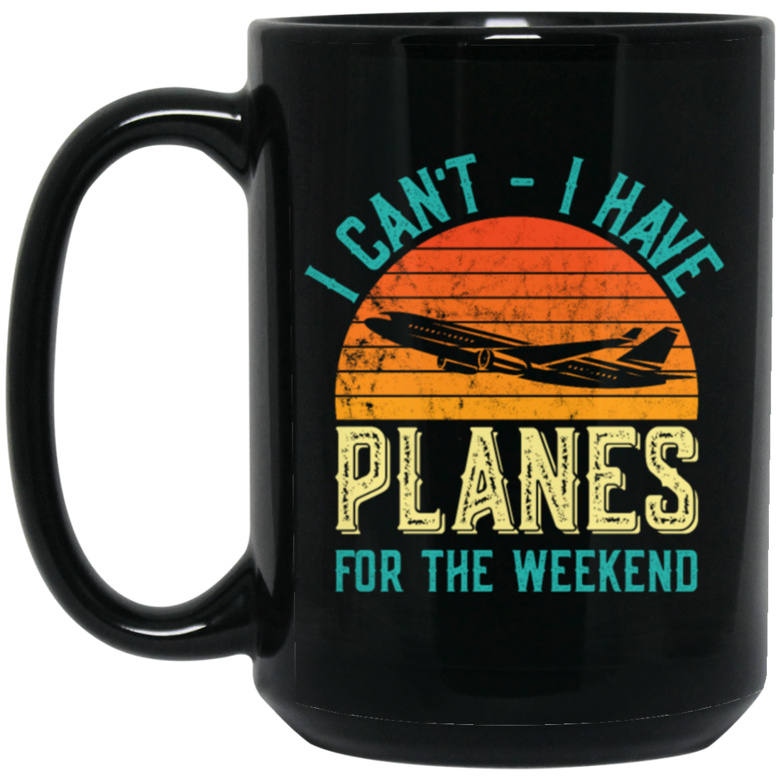 Airline Pilot Aviation Themed Pun Corporate Pilot Black Mug