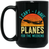 Airline Pilot Aviation Themed Pun Corporate Pilot Black Mug