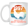 Retro Farmer Gift 1997 Birthday Present Farm Agriculture White Mug