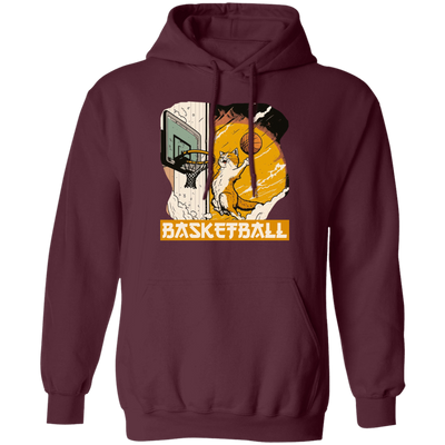 Basketball Cat Lover Cartoon Cat Love Sport