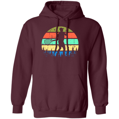 Retro Tennis, Tennis Coach Gift Pullover Hoodie