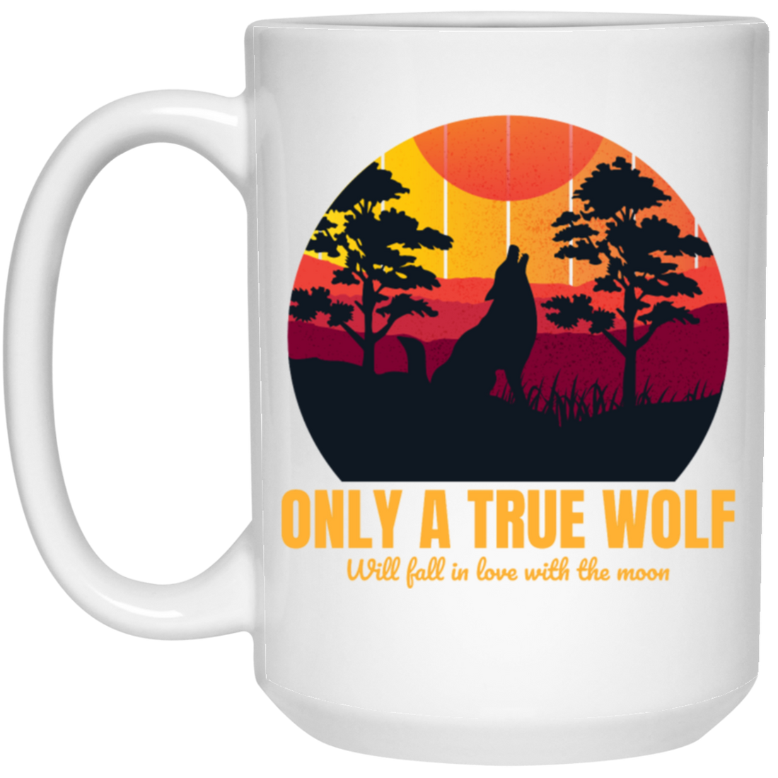 Featuring Silhouette Of A Wolf Howling At Ahe Moon