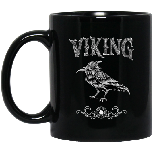 Viking Raven Bird Nordic Style Norseman Norse