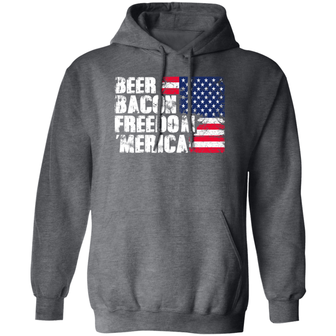Beer Bacon Freedom Merica - American Flag