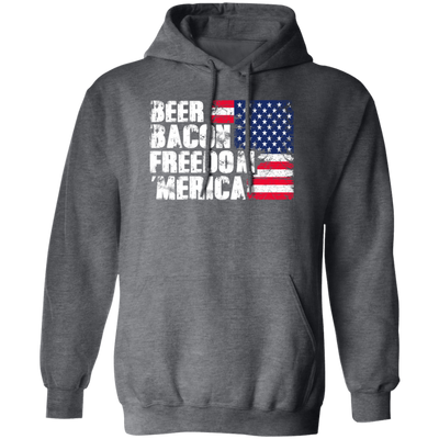 Beer Bacon Freedom Merica - American Flag