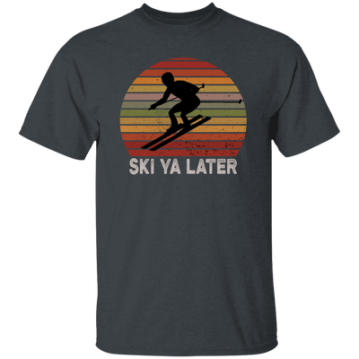 Vintage Ski ya later See you later Skiing Retro