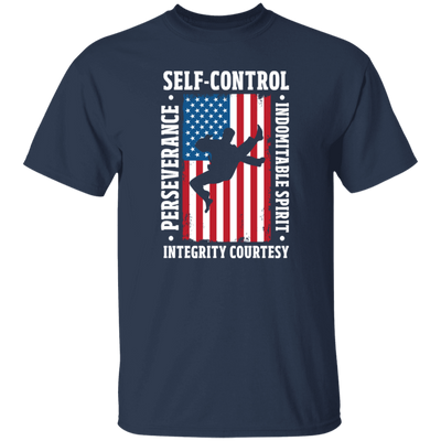 American Taekwondo, Self-Control, Perseverance, Integrity Courtesy, Indomitable Spirit Unisex T-Shirt