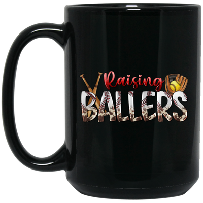 Love Sport, Ball Sport, Raising Ballers Gift, Love Baller Gift, Best Baller, Baller Lover Black Mug