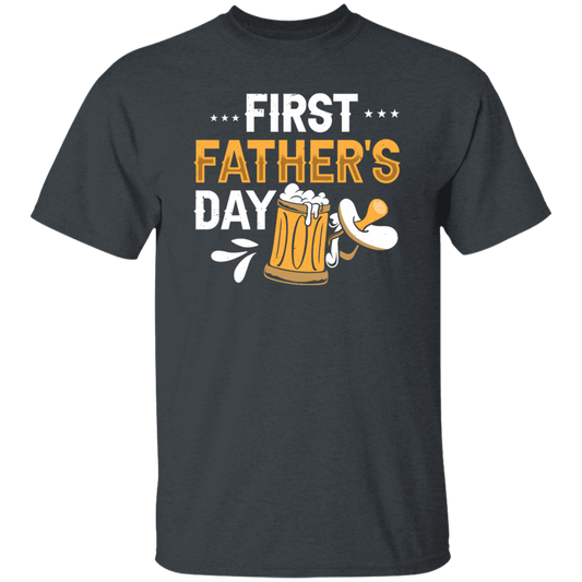 Funny Father, First Father_s Day, Love Beer Gift, Beer For Kid Or Not Unisex T-Shirt