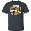 Funny Father, First Father_s Day, Love Beer Gift, Beer For Kid Or Not Unisex T-Shirt