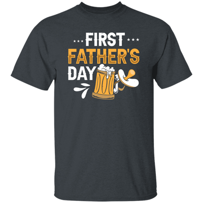 Funny Father, First Father_s Day, Love Beer Gift, Beer For Kid Or Not Unisex T-Shirt