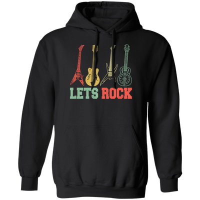 Guitar Rock Music Rock And Roll Music Vintage Instrument Pullover Hoodie