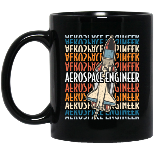 Spaceship Retro Lover Aerospace Engineer Gift