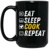 Eat Sleep Cook - Funny Grunge Cooking