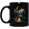 Camping Love Gift, Best Campfire Lover, Camper Gift, Reality Camping Black Mug