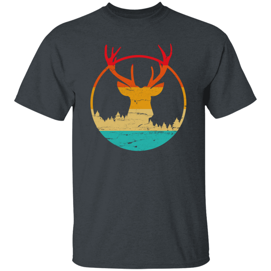 Deer Hunting Vintage Deer Hunted Head Deer Unisex T-Shirt