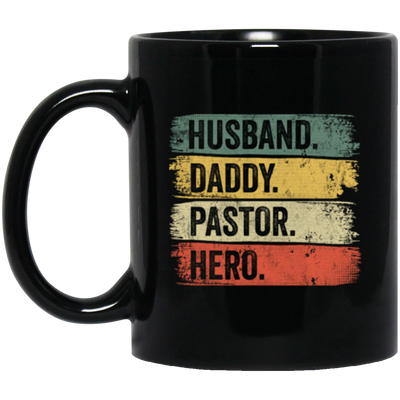 Retro Husband Gift Husband Daddy Pastor Hero