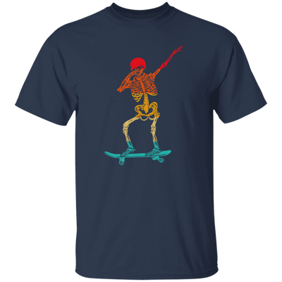 Cool Dabbing Skater Design For Men And Boys Skeleton Vintage Unisex T-Shirt