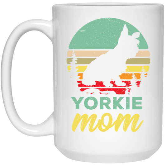 Retro Yorkie Mom Gift, Yorkie Lover Gifts