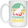 Retro Yorkie Mom Gift, Yorkie Lover Gifts