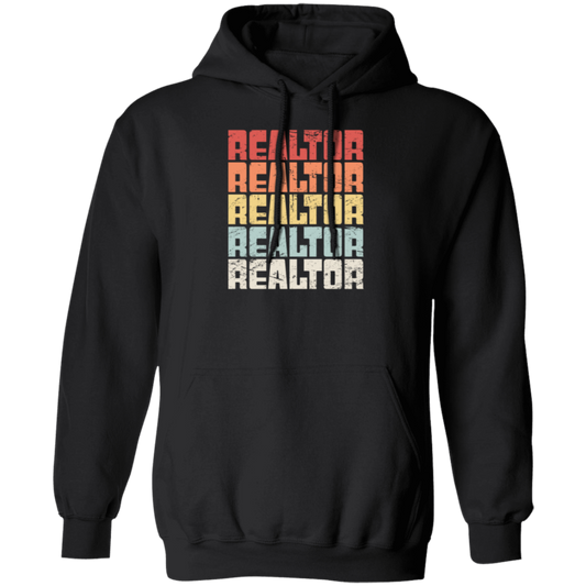 Vegetarian Realtor, Vintage Vegan Realtor, Love Realtor Pullover Hoodie