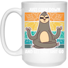 Funny Calm Down Funny Sloth Yoga Meditation Lazy