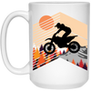 Gift For Extreme Sport Lover Dirtbike Motorbike White Mug