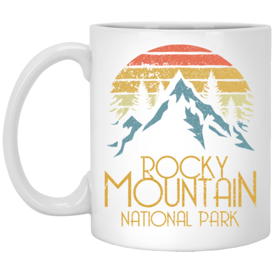 Vintage Rocky Mountains National Park, Retro Colorado National Park Gift