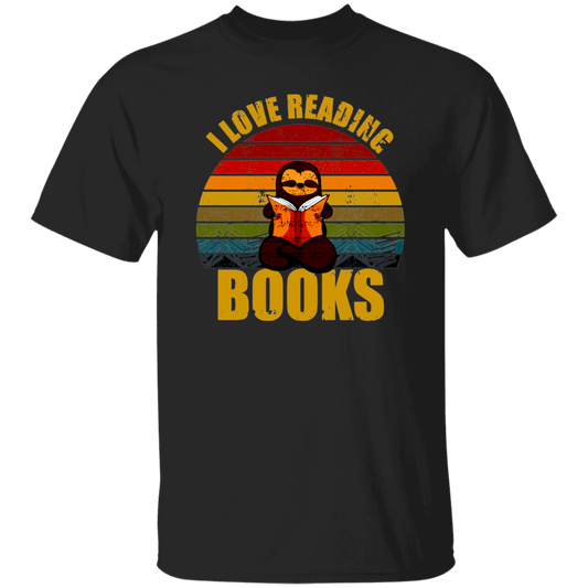 Sloth I Love Reading Books Unisex T-Shirt