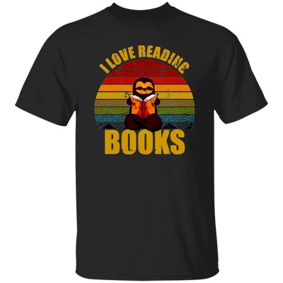 Sloth I Love Reading Books Unisex T-Shirt