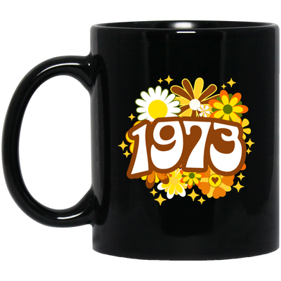 Birthday Gift 1973 Flower Lover Groovy Gift Colorful