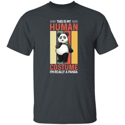 Panda Costume, I Am Really A Panda, This Is My Human, Retro Panda Unisex T-Shirt