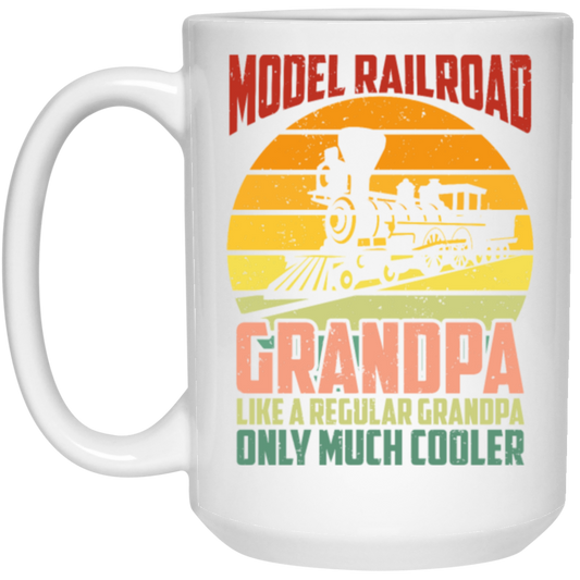 Model Railroad Grandpa, Train Loving Locomotive, Retro Locomotive