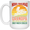 Model Railroad Grandpa, Train Loving Locomotive, Retro Locomotive