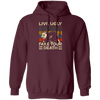 Funny Live Ugly Fake Your Death Retro Vintage Opos Pullover Hoodie