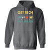 Vintage Ostrich Whisperer Retro, Love Ostrich, Retro Ostrich Pullover Hoodie