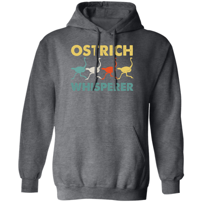 Vintage Ostrich Whisperer Retro, Love Ostrich, Retro Ostrich Pullover Hoodie