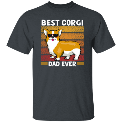 Retro Corgi, Best Corgi Dad Ever, Love Corgi Dog, Best Dog, Dog Dad Gift Unisex T-Shirt