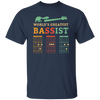 Retro Bassist Dad, Guitar Dad Gift, Love Music, Best Of Music Unisex T-Shirt